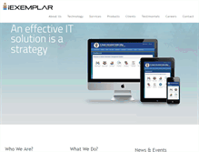 Tablet Screenshot of iexemplar.com